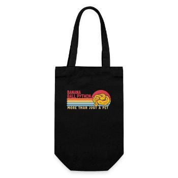 Banana Ball Python more than a Pet Python Banana - Gift Bag for Bottles - black - Front