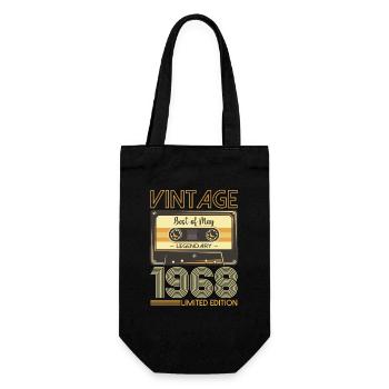 55 Birthday Man Woman Cassette Mai 1968 - Sac à bouteille - noir - Devant