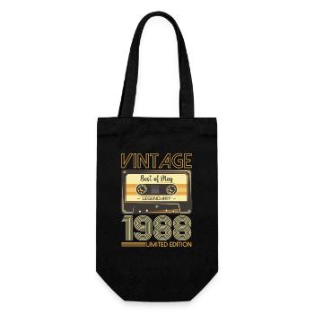 35 Birthday Man Woman Cassette Mai 1988 - Sac à bouteille - noir - Devant