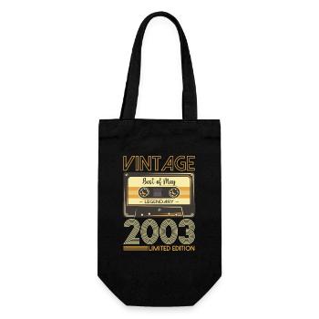 20 Birthday Man Woman Cassette May Vintage 2003 - Sac à bouteille - noir - Devant