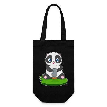 Panda Handwerker Vase Handwerk - Geschenkbeutel für Flaschen - Schwarz - Vorne