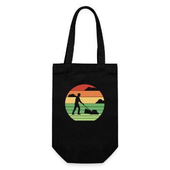 Retro allotment garden allotment garden horticulture - Gift Bag for Bottles - black - Front