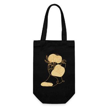Lineart horticulture allotment garden allotment garden - Gift Bag for Bottles - black - Front