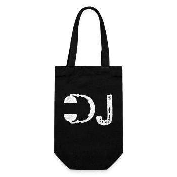 DJ Kopfhörer Shirt I Heart Being A DJs Party T-Shirt - Geschenkbeutel für Flaschen - Schwarz - Vorne