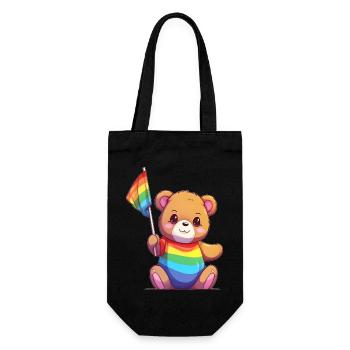 Love is a Bear Necessity - Gift Bag for Bottles - black - Front