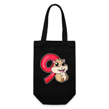 9 Anniversaire 9 ans avec motif animal - neuf - Sac à bouteille - noir - Devant