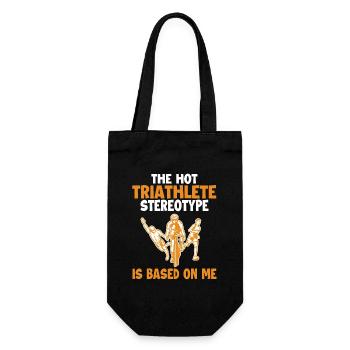 Hot Triathlete Stereotype is Based On Me - Gift Bag for Bottles - black - Front