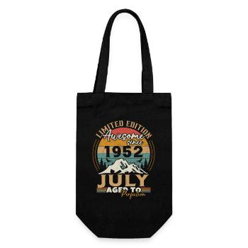 Naissance: Juillet 1952, Date de naissance: Juillet 1952 - Sac à bouteille - noir - Devant