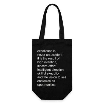 Excellence - Gift Bag for Bottles - black - Front