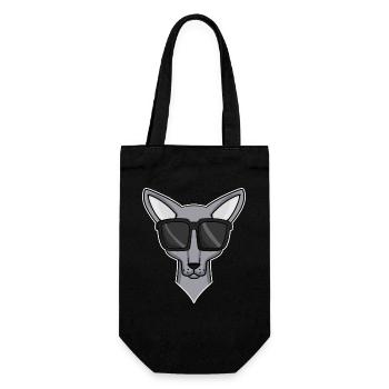 cool cat with sunglasses - cat breed Sphynx - Gift Bag for Bottles - black - Front