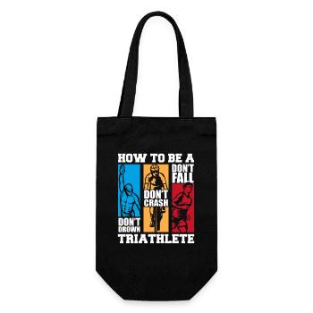 How To Be A Triathlete Triathlon Bike Triathlete - Gift Bag for Bottles - black - Front