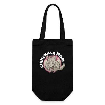 Chinchilla Mom Longhair Short-tailed Longtail - Gift Bag for Bottles - black - Front