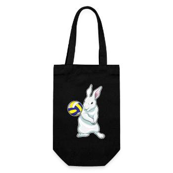 Joueur de volley-ball Bunny Volley-ball - Sac à bouteille - noir - Devant