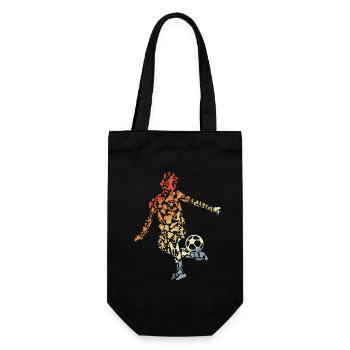 Soccer player sketch - Gift Bag for Bottles - black - Front