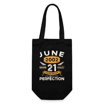 21ème Anniversaire Homme Juin Millésime 2002 Légendaire - Sac à bouteille - noir - Devant