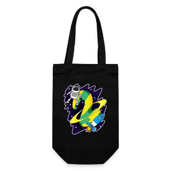 2 Birthday Boy Astronaut - two years - Gift Bag for Bottles - black - Front