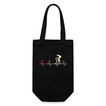 BMX Heartbeat Vintage - Gift Bag for Bottles - black - Front