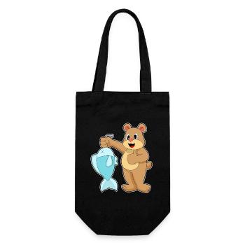 Pêche à la ligne à l’ours Pêche au poisson - Sac à bouteille - noir - Devant
