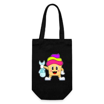 Pêche au poisson Cupcake Angler - Sac à bouteille - noir - Devant