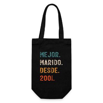 L'homme meilleur mari depuis 2001 - Sac à bouteille - noir - Devant