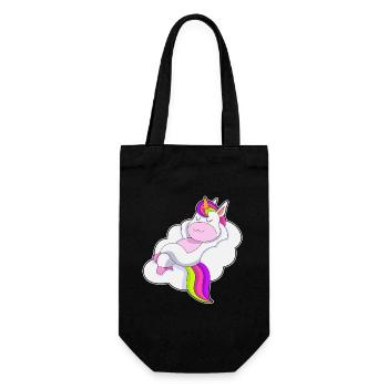 Nuages de licorne - Sac à bouteille - noir - Devant