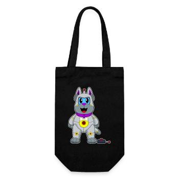 Robot chien - Sac à bouteille - noir - Devant
