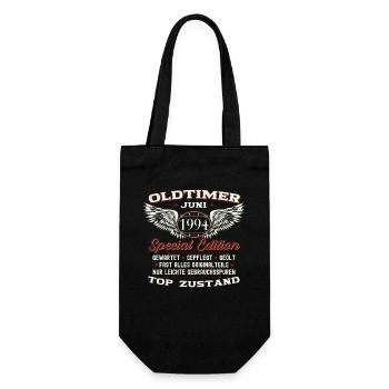 29. Geburtstag Mann Juni Jahrgang 1994 Oldtimer - Geschenkbeutel für Flaschen - Schwarz - Vorne