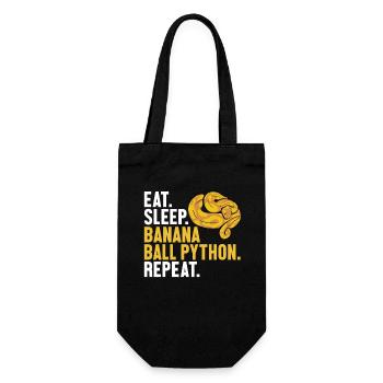 Eat Sleep Banana Ball Python Repeat Banana Ball - Gift Bag for Bottles - black - Front