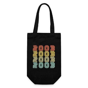 2003 Vintage Retro Cadeau D'anniversaire 2003 - Sac à bouteille - noir - Devant