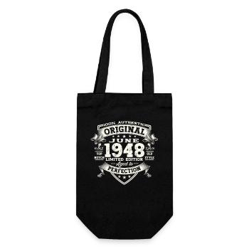 75th Birthday Man Juin Année 1948 Original - Sac à bouteille - noir - Devant