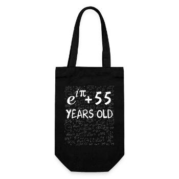 54th Birthday 54 Years Euler Identity Math Gift - Gift Bag for Bottles - black - Front