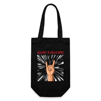 Rockin it depuis 1970 Heavy Metal Birthday Greeting - Sac à bouteille - noir - Devant