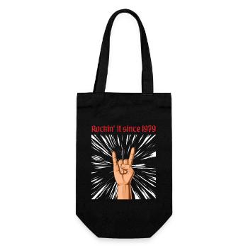 Rockin it depuis 1979 Heavy Metal Birthday Greeting - Sac à bouteille - noir - Devant