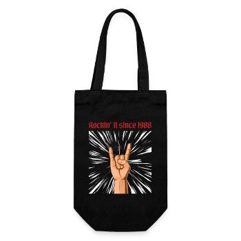Rockin it depuis 1988 Heavy Metal Birthday Greeting - Sac à bouteille - noir - Devant