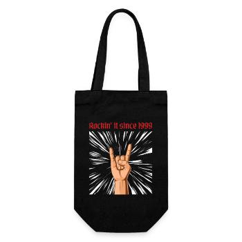 Rockin it since 1999 Heavy Metal Birthday Greeting - Gift Bag for Bottles - black - Front