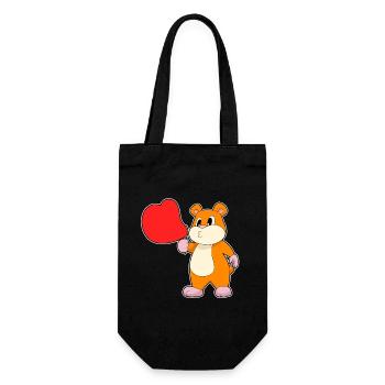 Hamster Seifenblasen - Geschenkbeutel für Flaschen - Schwarz - Vorne