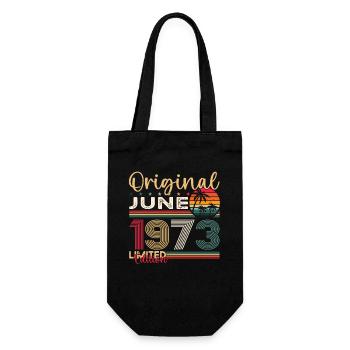 50th Birthday Man Juin Année 1973 Original - Sac à bouteille - noir - Devant