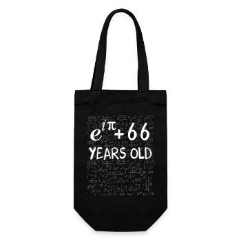 65. Geburtstag 65 Jahre Euler Identity - Geschenkbeutel für Flaschen - Schwarz - Vorne