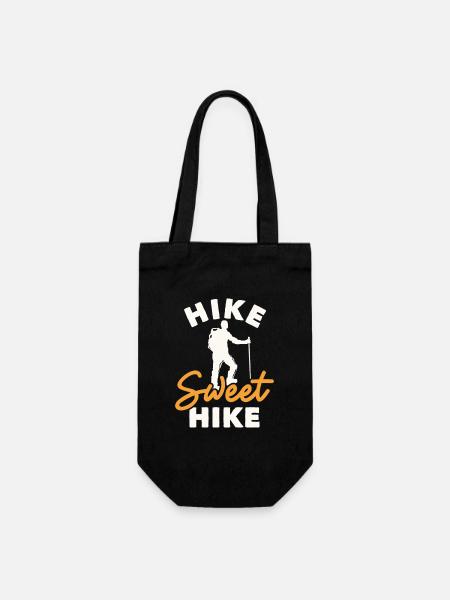 Hike Sweet Hike Hiking Trekking Mountain Hiking - Gift Bag for Bottles - black