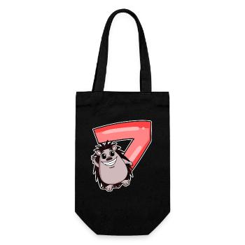 7 ans 7 ans avec motif animal - sept - Sac à bouteille - noir - Devant