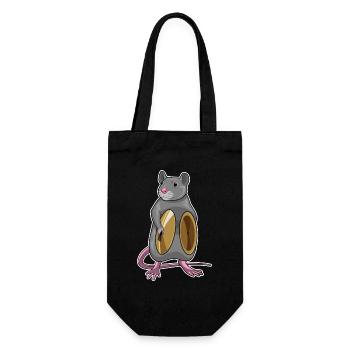Ratte Musiker Becken Musik - Geschenkbeutel für Flaschen - Schwarz - Vorne
