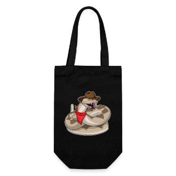 Chapeau de cowboy serpent - Sac à bouteille - noir - Devant