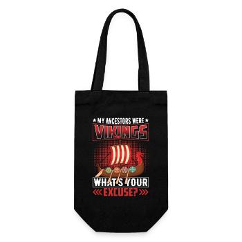 Viking ancestor - Gift Bag for Bottles - black - Front