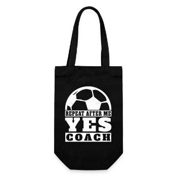 Répète après moi Oui Coach joueur de foot Sport - Sac à bouteille - noir - Devant