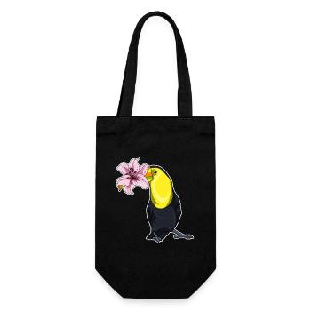Lys toucan - Sac à bouteille - noir - Devant