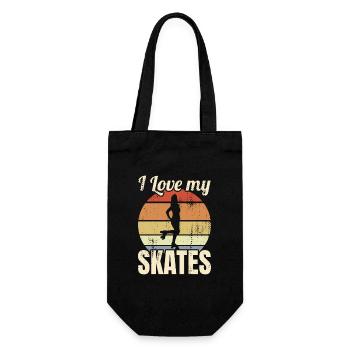 Roller skaters - Gift Bag for Bottles - black - Front