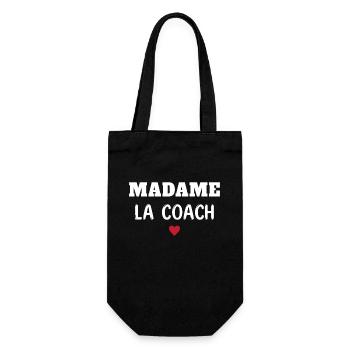 Femme Humour Coach Sportif madame la Coach - Sac à bouteille - noir - Devant