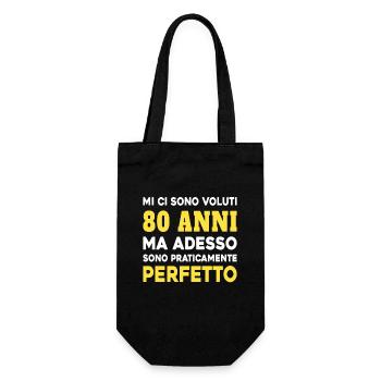 Cela a pris 80 ans mais aujourdhui je suis parfait - Sac à bouteille - noir - Devant