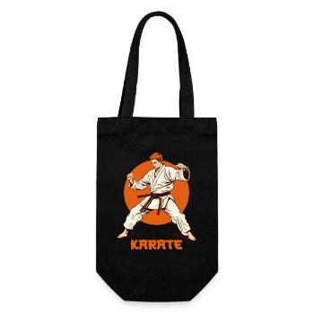 Karate - Geschenkbeutel für Flaschen - Schwarz - Vorne