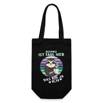Irgendwas ist faul hier - Oh! Das bin ja ich ... - Geschenkbeutel für Flaschen - Schwarz - Vorne